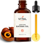 Vital Strands Batana Aceite Botella: cuidado diario para cabello sano y brillo natural.