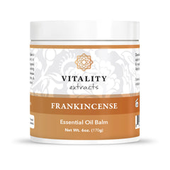Vitality bálsamo de incienso en tarro de 6oz, ideal para piel seca.