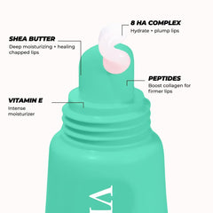 Vitamasques Bálsamo Labial Menta Dulce, ligero brillo para look natural.