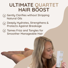 VITAMINS Cabello brilla tras lavado: acabado radiante y suave.