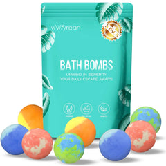 Bombas de baño Vivifyrean coloridas para un baño alegre y visual
