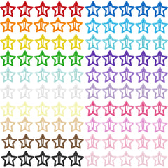 Pinzas estrella de metal VIBILIA, multicolor, fijación estable para peinados.