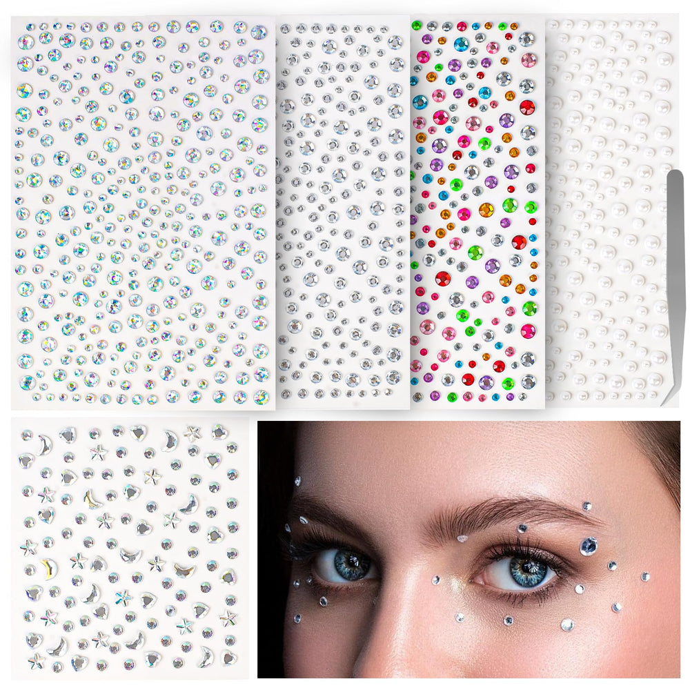 Gemas faciales vivinin 1465P: set completo para looks festivos.