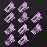 Clip VNC de puntas para uñas moradas, fijación cómoda para polygel