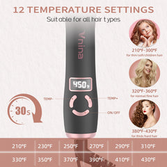 Vnina pantalla de cristal líquido muestra la temperatura exacta