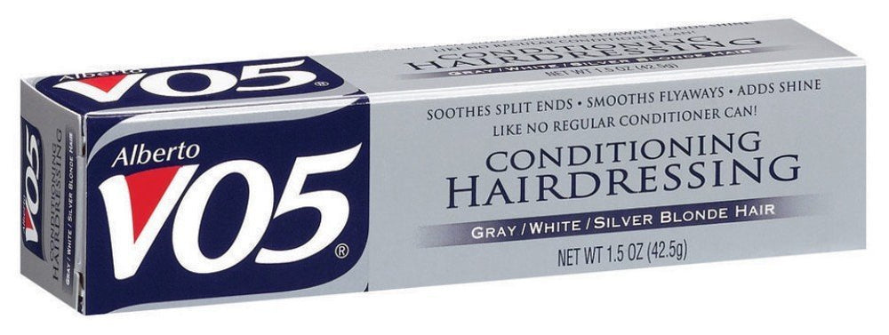 VO5 tubo gris-blanco-plata de 44 ml para suavizar puntas y aportar brillo natural.