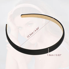 VOCOSTE diadema satin negra, detalle suave, uso diario cómodo.