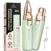 VOGCREST Afiladora facial 2 en 1: eliminación de vello facial eficiente en casa.