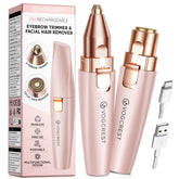 VG VOGCREST razador de cejas rosa: afeitado suave y preciso para cejas definidas