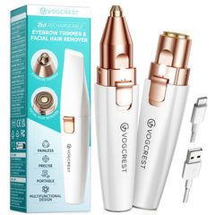 VG VOGCREST reductor cejas 2 en 1 con luz para delinear cejas con suavidad.