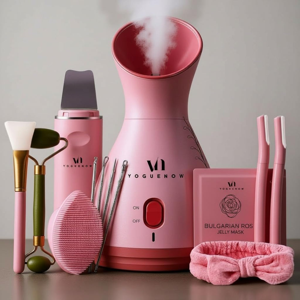 VogueNow kit spa vaporizador facial en presentación elegante para regalo