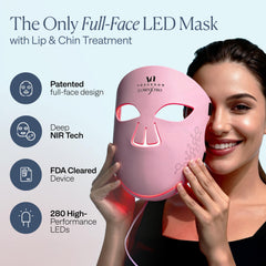 VogueNow LuminX Pro, cobertura de labios iluminada para piel suave y uniforme.