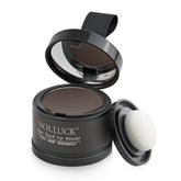 VOLLUCK Polvo para raíces marrón medio cubre canas rápidamente para un look natural
