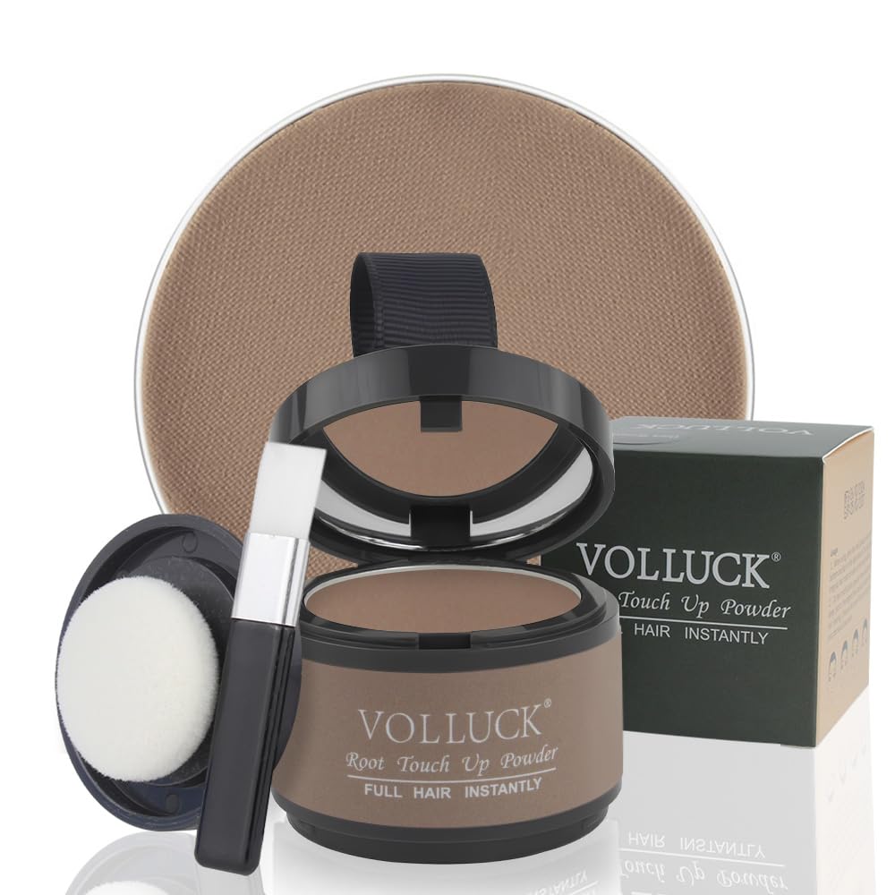 VOLLUCK polvo recubridor de raíces instantáneo para un acabado natural.