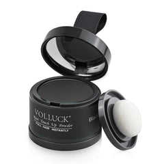 VOLLUCK polvo para retoque de raíces cubre canas con acabado natural.