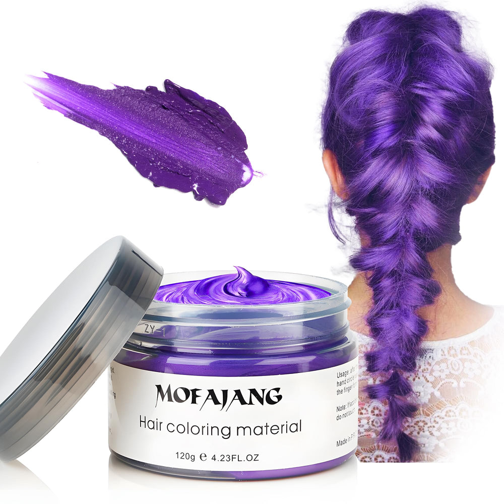 VOLLUCK pomada coloracion pelo morado, envase compacto para retoques rapidos.