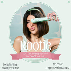 VOLOOM Rootie da volumen duradero para cabello fino en uso diario.