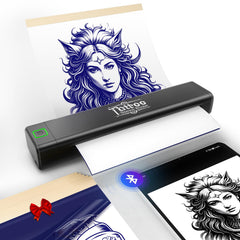vretti P84 impresora-plantillas-tatuajes, ideal para trazos nítidos y detalles precisos.