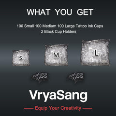 VryaSang copas grandes de tinta 15 mm para mezclas estables.
