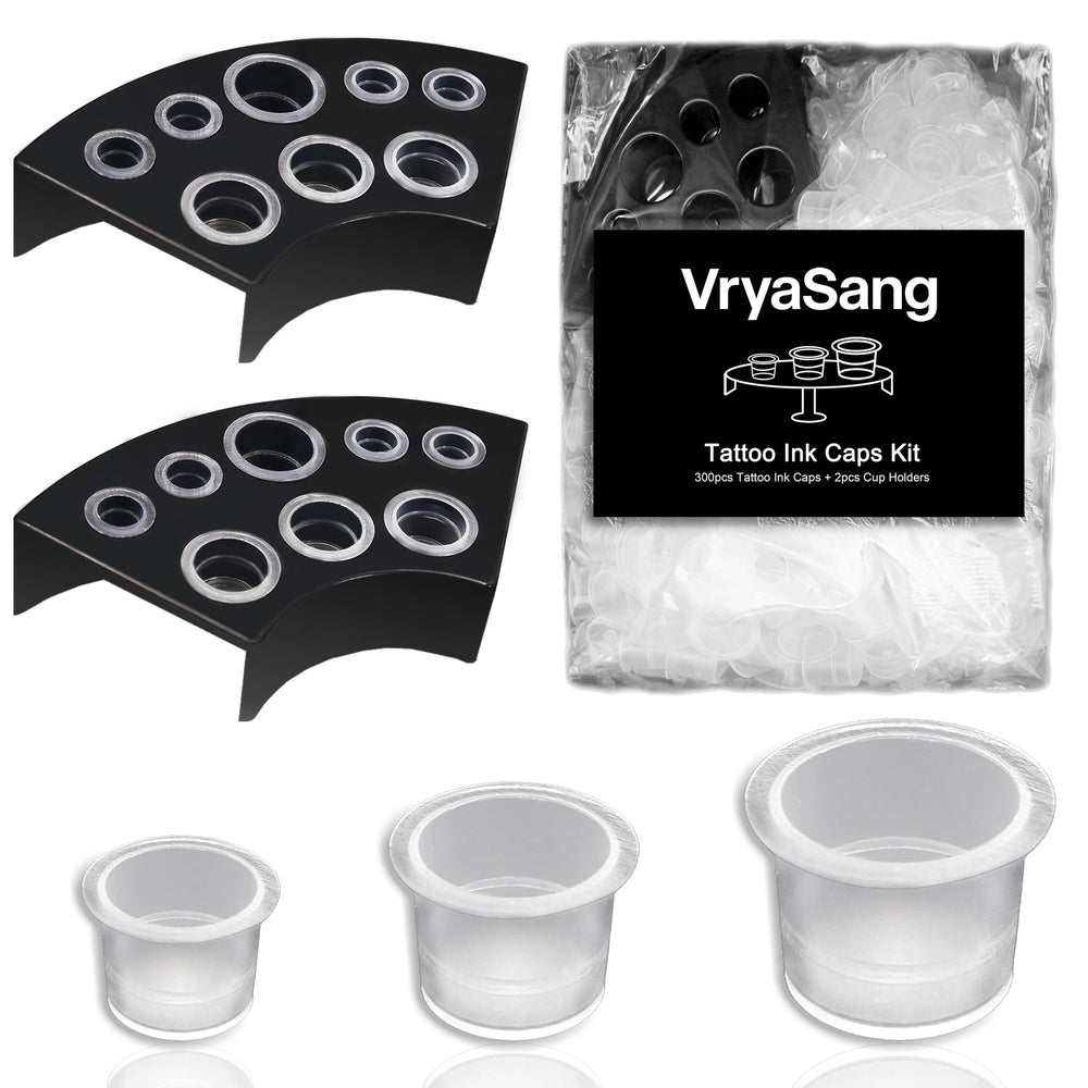 VryaSang kit completo con dos porta-tapas para organización.