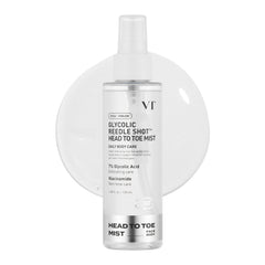 VT COSMETICS 7% Glycolic Acid Reedle Shot mist for head-to-toe exfoliation and improved texture