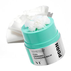 VT COSMETICS PDRN Grinding Cleansing Balm en manos, limpieza suave y profunda para rostro