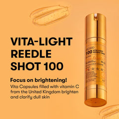 VT COSMETICS Vita-Light Reedle Shot, cápsulas de vitamina C, mayor estabilidad para la piel.