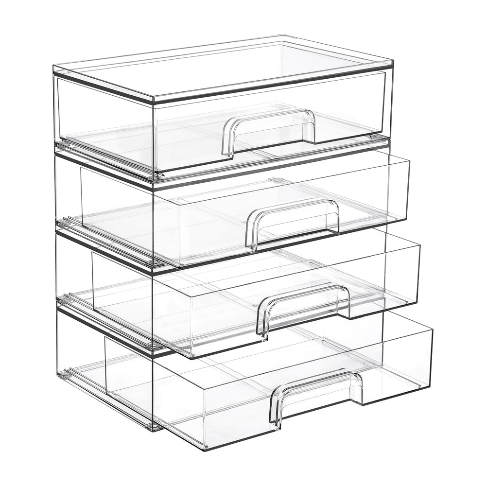 Vtopmart cajones acrílicos apilables frente, ideal para maquillaje organizado