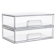 Vtopmart organizadores acrílicos transparentes para cajones, ideal para maquillaje y cosméticos
