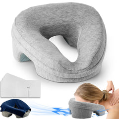 Almohada VVB para rostro boca abajo facilita la relajación en cama