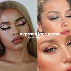 vvpesca: gotas de agua para acentos brillantes en maquillaje y uñas.