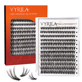 VYRILA racimos de pestañas 240pcs para look profesional en casa