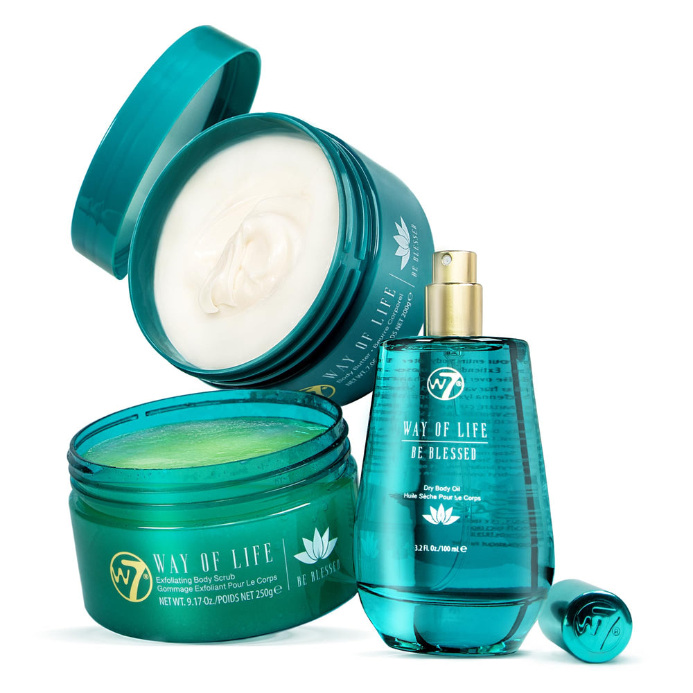 W7 Exfoliante Corporal de Be Blessed, exfoliante suave para piel suave y renovada.