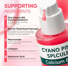 WAESKI Sérum Cyano Pink Spicule, textura ligera para absorción rápida en la piel