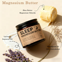 WAESKI manteca magnesio lavanda, aromaterapia suave para relajación