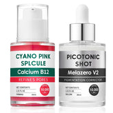 WAESKI Cyano Pink Spicule Serum en botella rosada para textura suave y tono uniforme