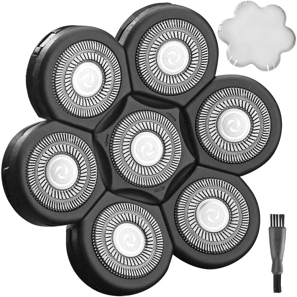 WAHFOX cabezas 7D universal, compatibilidad amplia para afeitadoras de cabeza.
