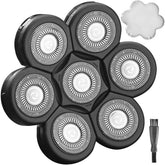 WAHFOX cabezas 7D universal, compatibilidad amplia para afeitadoras de cabeza.