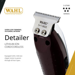 Wahl Professional Detallador preciso para borde definido en barba y patillas.