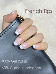 Paquete Wahrshei con 20 tiras semicuradas, práctico para manicura rápida.