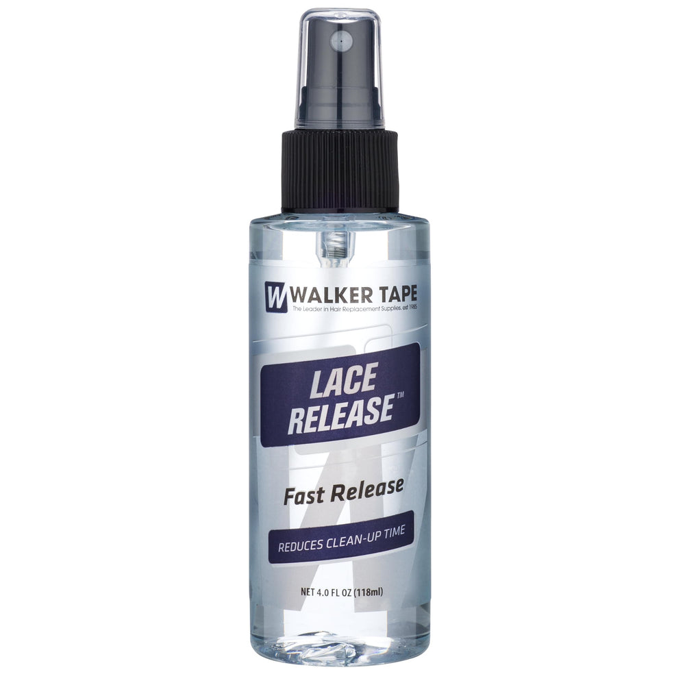 Walker Tape Lace Release Spray, pulverización fina para malla delicada, libera adhesivo con suavidad