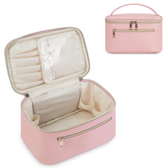 Bolso de maquillaje Wandering Nature en rosa para viajes y organización.