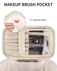 Bolso Wandering Nature con separador de pinceles mantiene brochas ordenadas al viajar