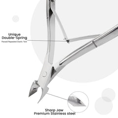 WANJIAXINHUI mango-ergonómico ofrece control cómodo para cortes delicados de cutículas.
