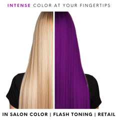 Watercolors Shampoo PURPURA color depositado que realza tono y salud del cabello