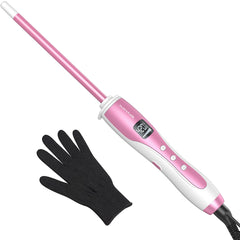 Rizador Wavytalk con barra cerámica de 3/8 pulgadas para rizos definidos y brillo