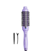 Wavytalk cepillo térmico lavanda, frente, peinado suave y sin frizz.