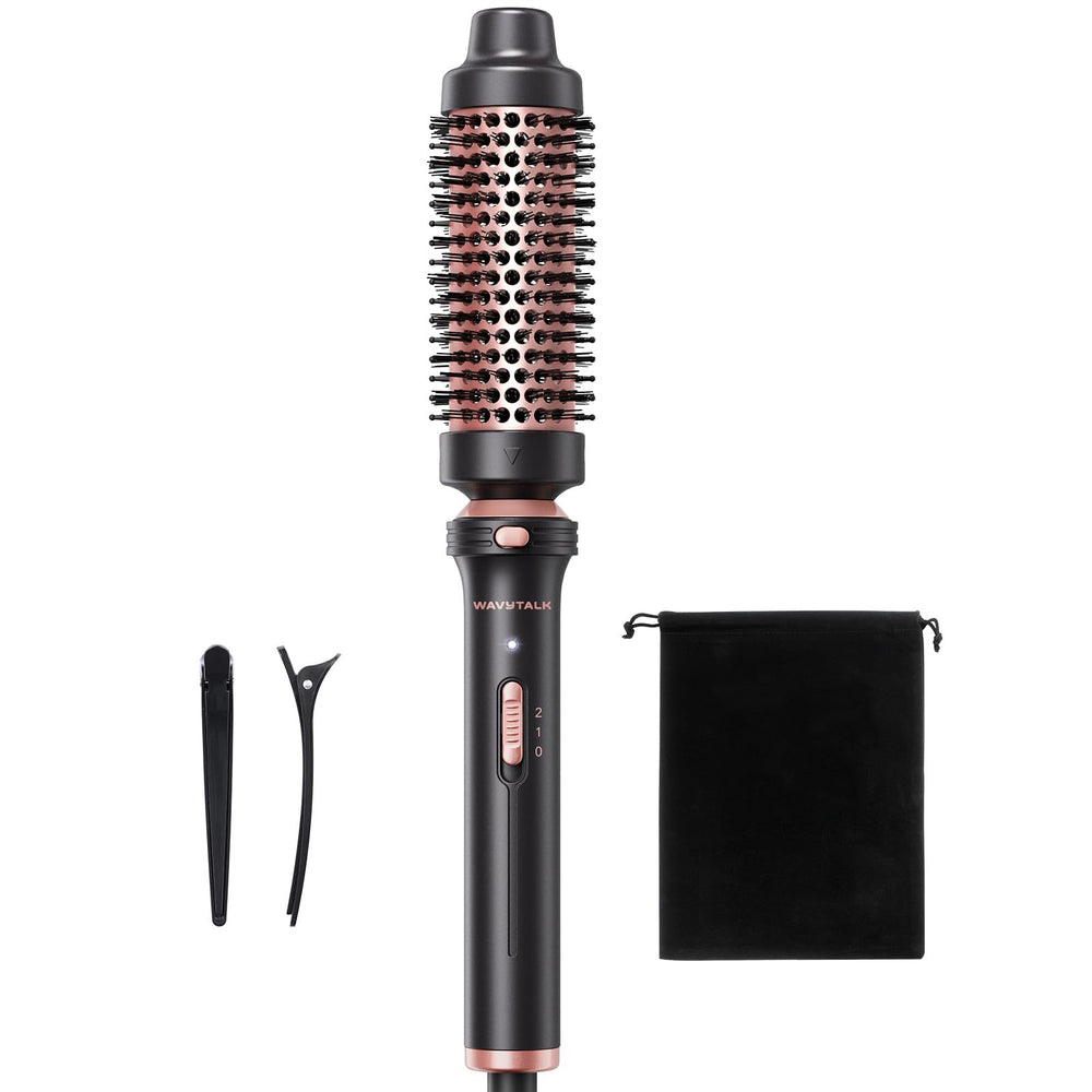 Cepillo wavytalk termico 1,5 pulgadas en rosado para volumen rápido y suave