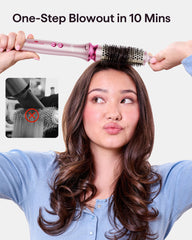 Salida iónica bilateral de Wavytalk Heatwave Pro para reducir el frizz.