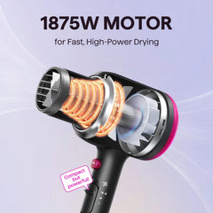 Wavytalk motor 1875W para secado rápido y eficiente
